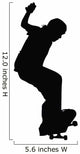 Skateboarding Silhouette Wall Decal