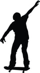 Skateboarding Silhouette Wall Decal