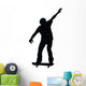 Skateboarding Silhouette Wall Decal