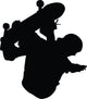 Skateboarding Silhouette Wall Decal