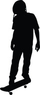 Skateboarding Silhouette Wall Decal