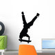 Skateboarding Handstand Wall Decal