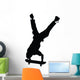 Skateboarding Handstand Wall Decal