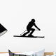 Skiing Silhouette Wall Decal