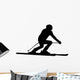 Skiing Silhouette Wall Decal