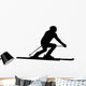 Skiing Silhouette Wall Decal