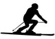 Skiing Silhouette Wall Decal