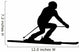 Skiing Silhouette Wall Decal