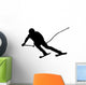 Skiing Silhouette Wall Decal