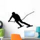 Skiing Silhouette Wall Decal