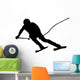 Skiing Silhouette Wall Decal
