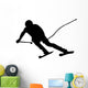 Skiing Silhouette Wall Decal