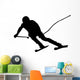 Skiing Silhouette Wall Decal