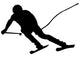 Skiing Silhouette Wall Decal