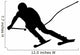 Skiing Silhouette Wall Decal