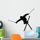 Skiing Silhouette Wall Decal