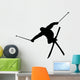 Skiing Silhouette Wall Decal