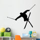 Skiing Silhouette Wall Decal