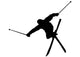Skiing Silhouette Wall Decal