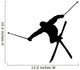 Skiing Silhouette Wall Decal