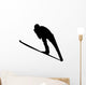 Skiing Silhouette Wall Decal