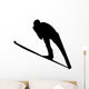 Skiing Silhouette Wall Decal