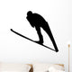 Skiing Silhouette Wall Decal
