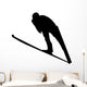 Skiing Silhouette Wall Decal