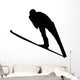 Skiing Silhouette Wall Decal