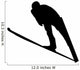 Skiing Silhouette Wall Decal