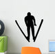 Skiing Silhouette Wall Decal
