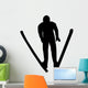 Skiing Silhouette Wall Decal