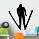 Skiing Silhouette Wall Decal