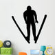 Skiing Silhouette Wall Decal