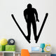 Skiing Silhouette Wall Decal