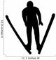 Skiing Silhouette Wall Decal