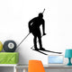 Skiing Silhouette Wall Decal