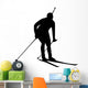 Skiing Silhouette Wall Decal
