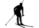 Skiing Silhouette Wall Decal