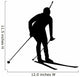 Skiing Silhouette Wall Decal