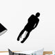 Skiing Silhouette Wall Decal