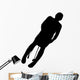 Skiing Silhouette Wall Decal