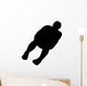 Skiing Silhouette Wall Decal