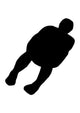 Skiing Silhouette Wall Decal