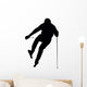 Skiing Silhouette Wall Decal
