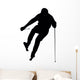Skiing Silhouette Wall Decal