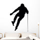 Skiing Silhouette Wall Decal