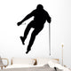 Skiing Silhouette Wall Decal