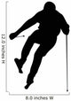 Skiing Silhouette Wall Decal
