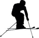 Skiing Silhouette Wall Decal